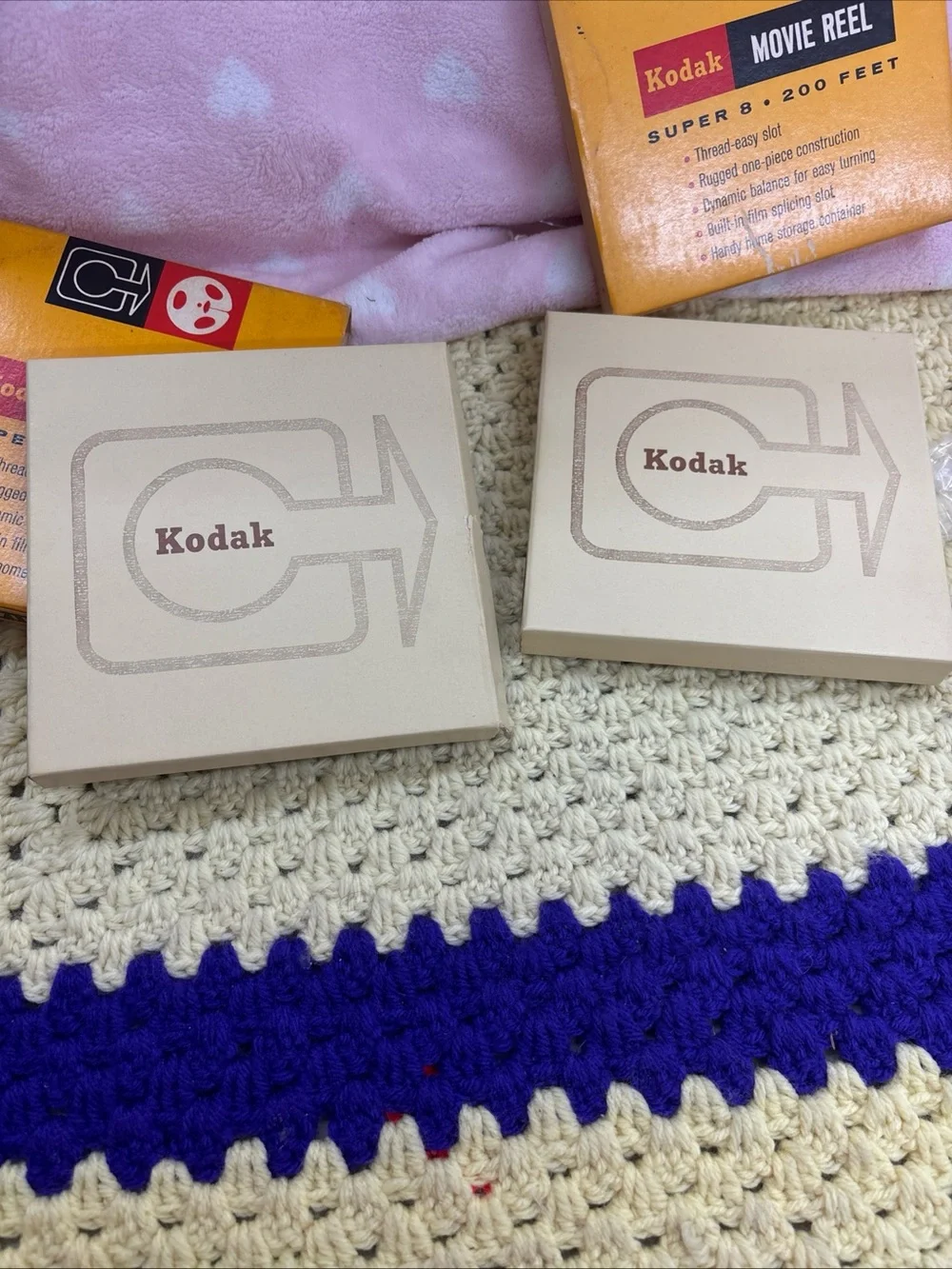 (2) Kodak movie reels super 8-200 feet each new old stock original box